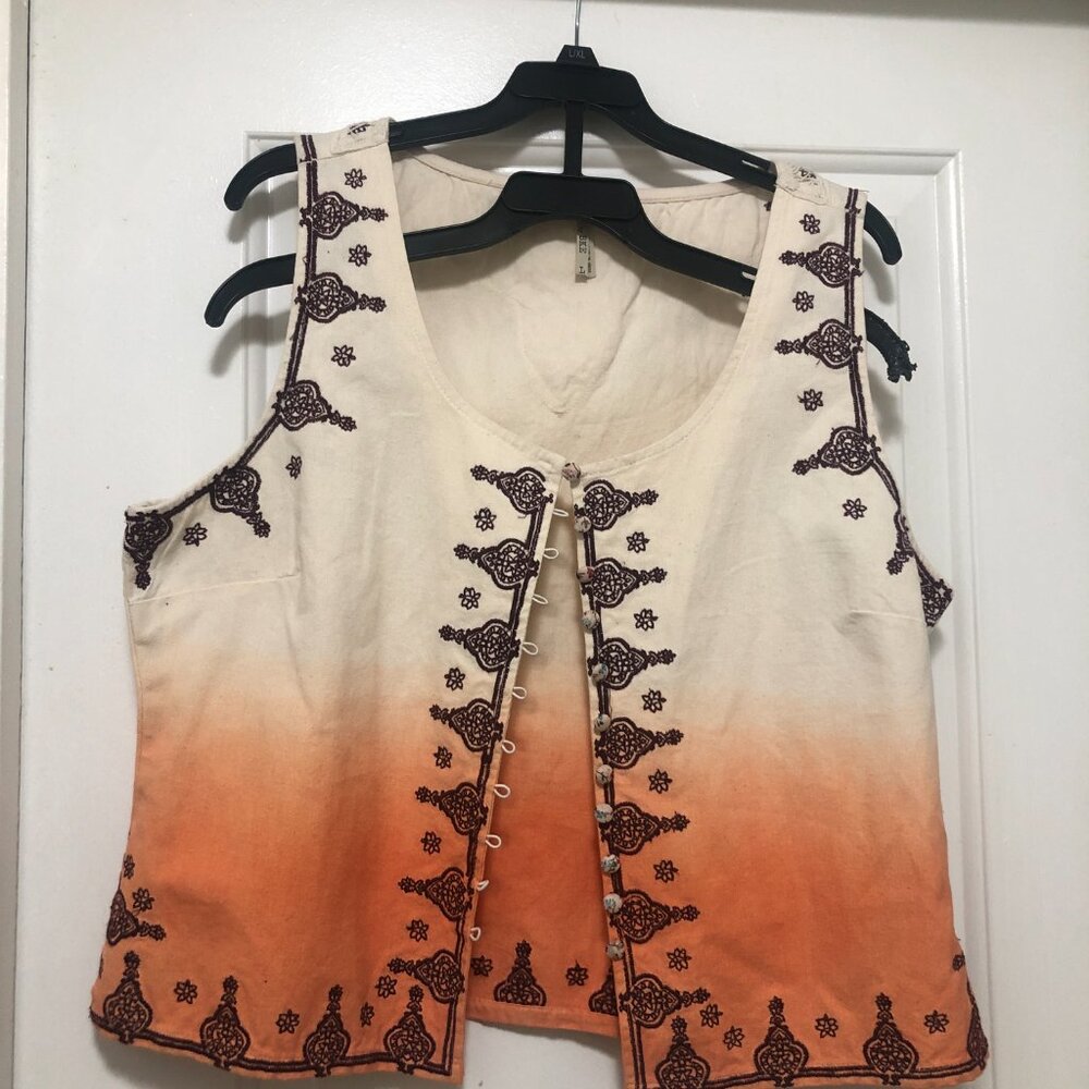 Women's ombre vest {BKE} made in India Size L - Picture 2 of 8